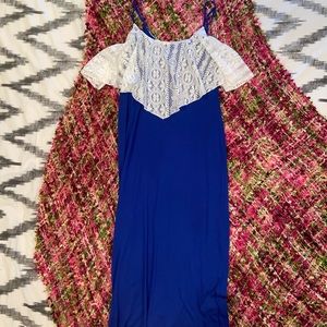 Royal blue maxi dress